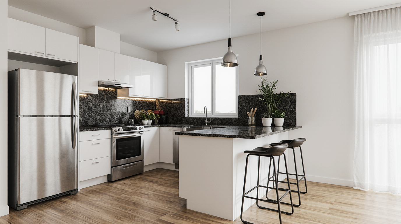 Small L Shaped Kitchen