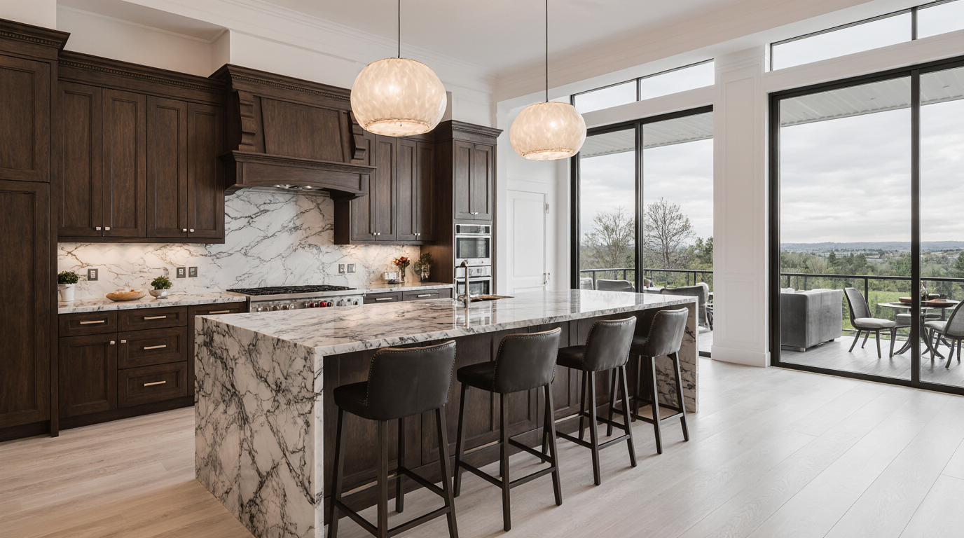 Custom Kitchen Islands With Seating