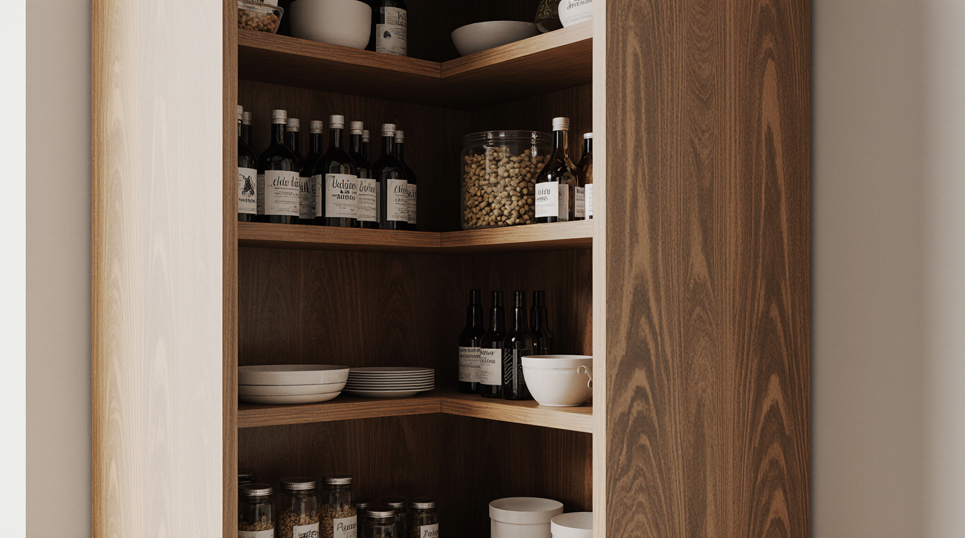 Corner Kitchen Pantry Cabinet