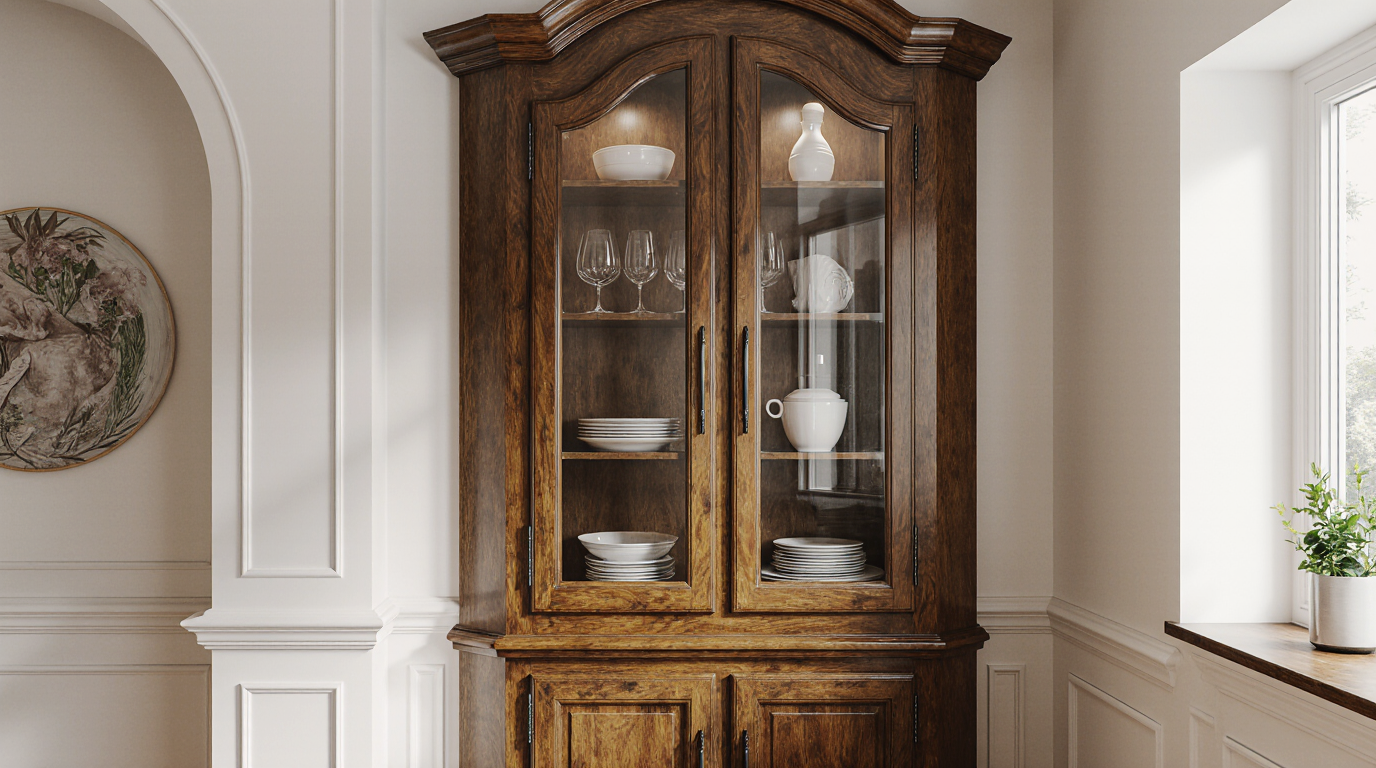 Custom Made Corner Cabinet