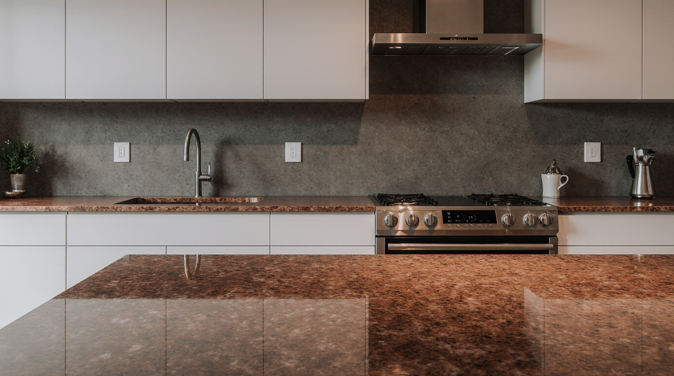 Red Quartz Countertop