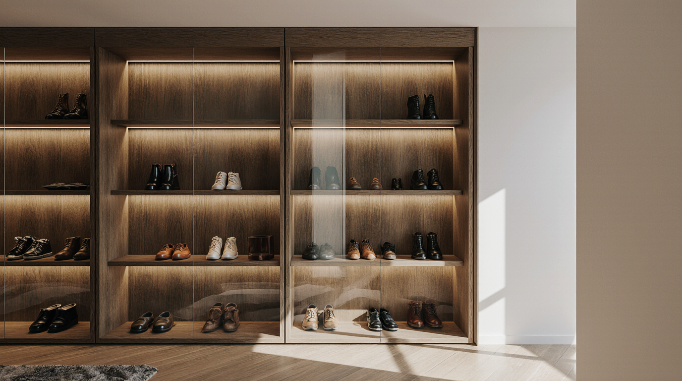 Custom Shoe Storage Cabinet