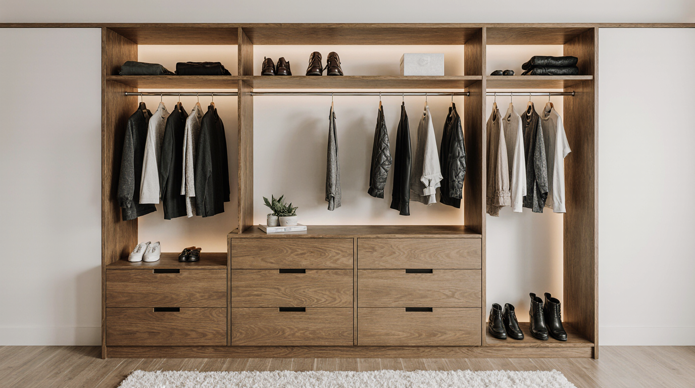 Custom Built Closet Shelving