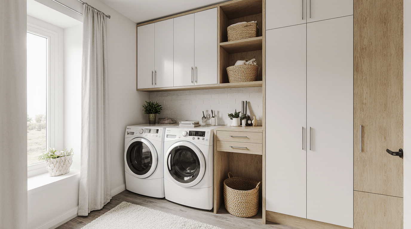 Small Laundry Room Cabinets